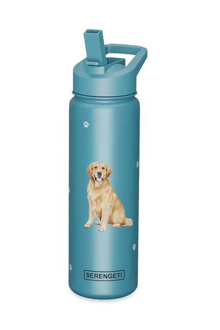 Golden Retriever Stainless Steel Water Bottle 24 Oz. Serengeti