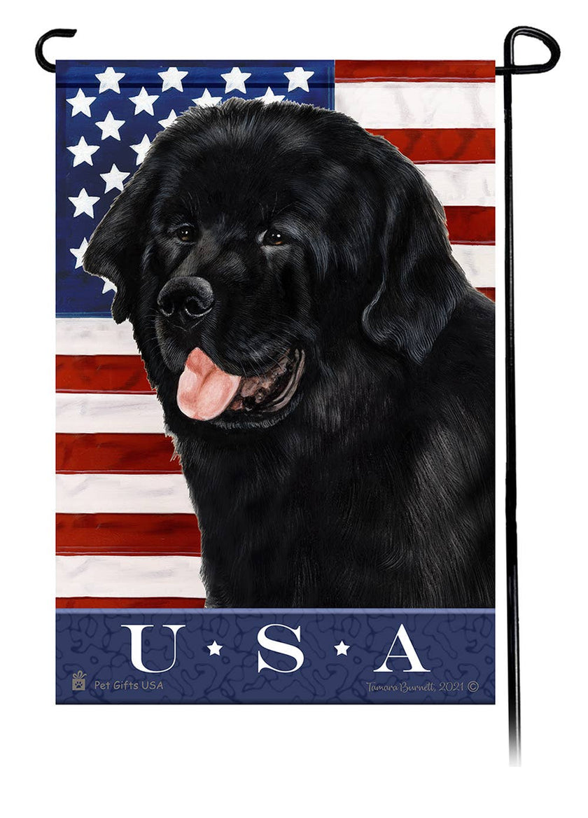 Newfoundland Black True Blue Garden Flag
