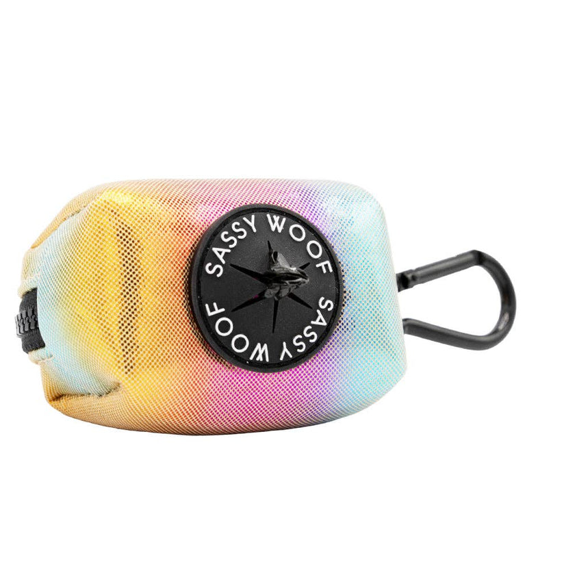 Dog Waste Bag Holder The Night Life Reflective With Clasp