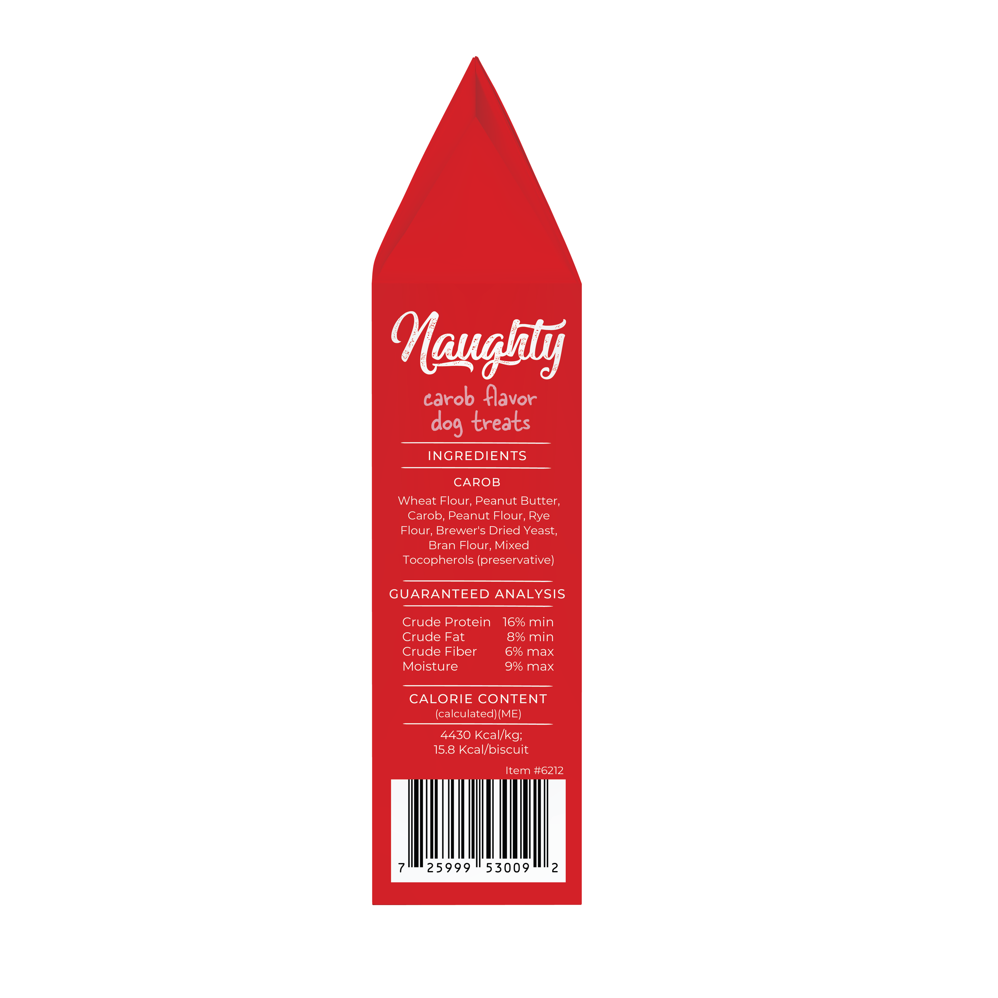 Naughty or Nice, Holiday Dog Treats, Peanut Butter & Carob