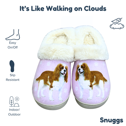 King Charles Cavalier Dog Pet Lovers Comfy Snuggs Slippers