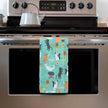 Cattington Whiskers & Bloom Tea Towel Pink