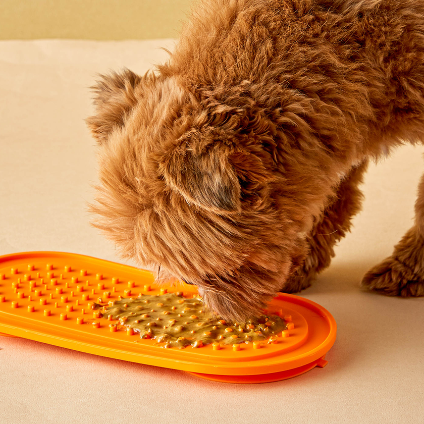 Oval Silicone Lick Pad with Suction Cups