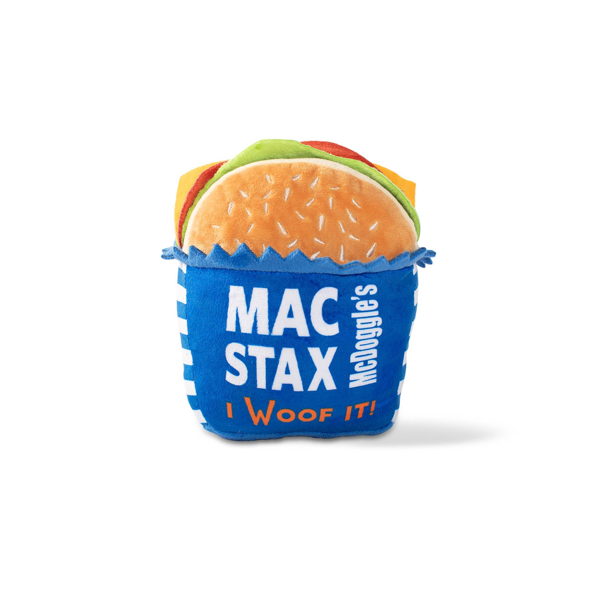 Dog Toy Burger Mcdoggle's Mac Stax Plush Toy