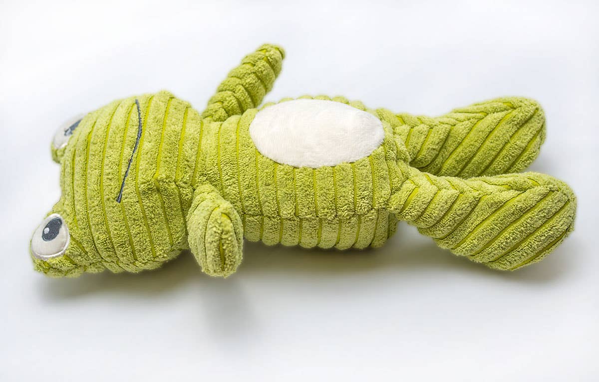 Dog Toy Frog ThoozyPet Tuff & Cuddly Frog Plush Dog Plush Toy 12.5