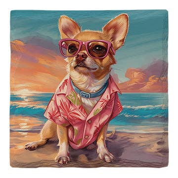 Chihuaua Beach Dog | Drink Coaster