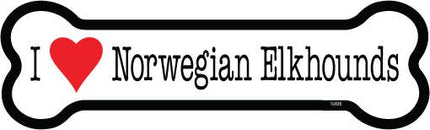 Norwegian Elkhounds Bone Shaped Magnet