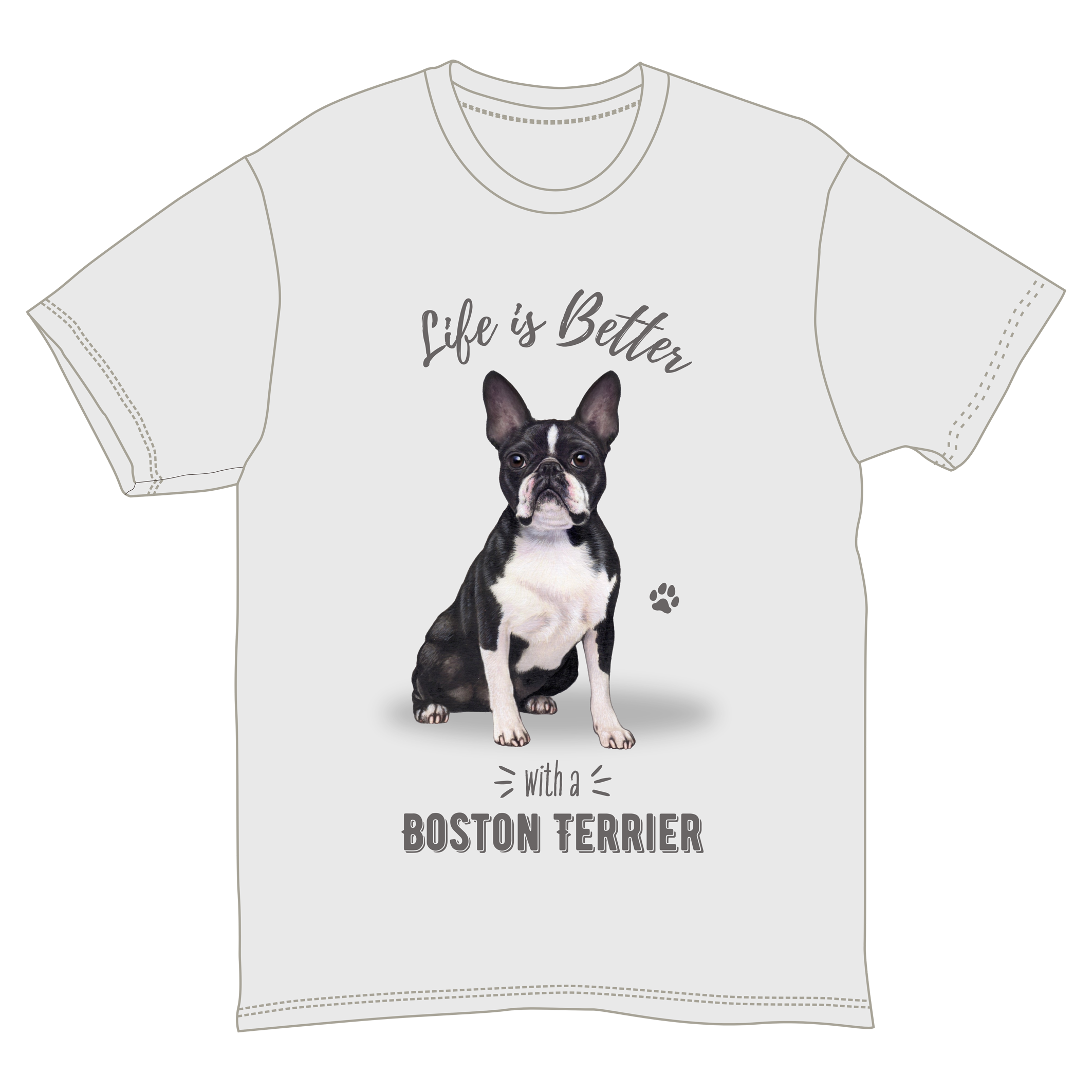 Boston Terrier Dog Tee Shirt Unisex