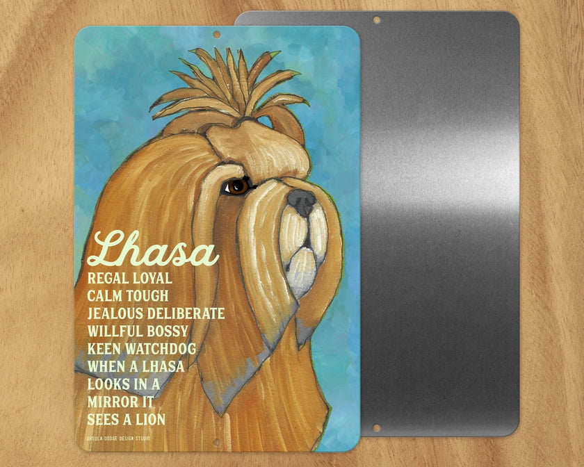 Lhasa (Cream) -UD Metal Sign