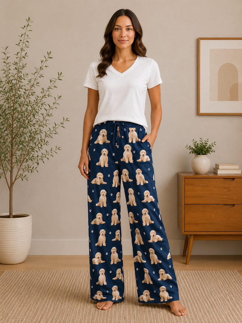 Goldendoodle Pajama Bottoms Pet Lover Pajama Pants