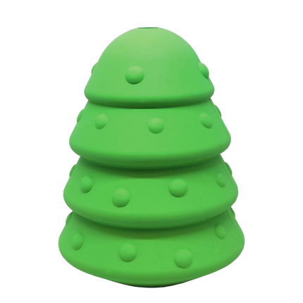Christmas Tree Dog Toy Durable Rubber Chew Toy