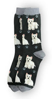 Westie Socks - Fun Novelty Dog Socks - Unisex