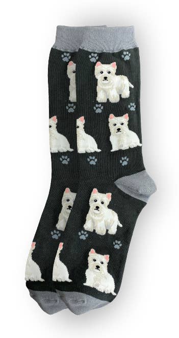 Westie Socks - Fun Novelty Dog Socks - Unisex