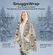 Pug Snugg Wraps with Hoodie – Ultra Soft Sherpa Fleece Wrap for Pet Lovers