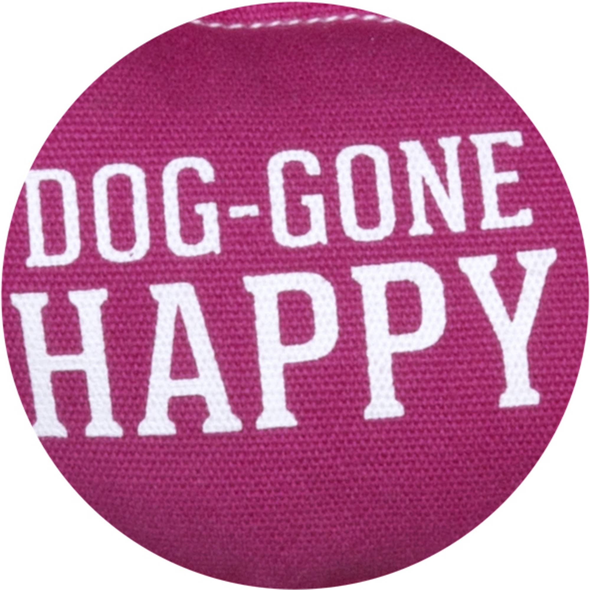 Dog-Gone Happy Canvas Dog Toy on Rope