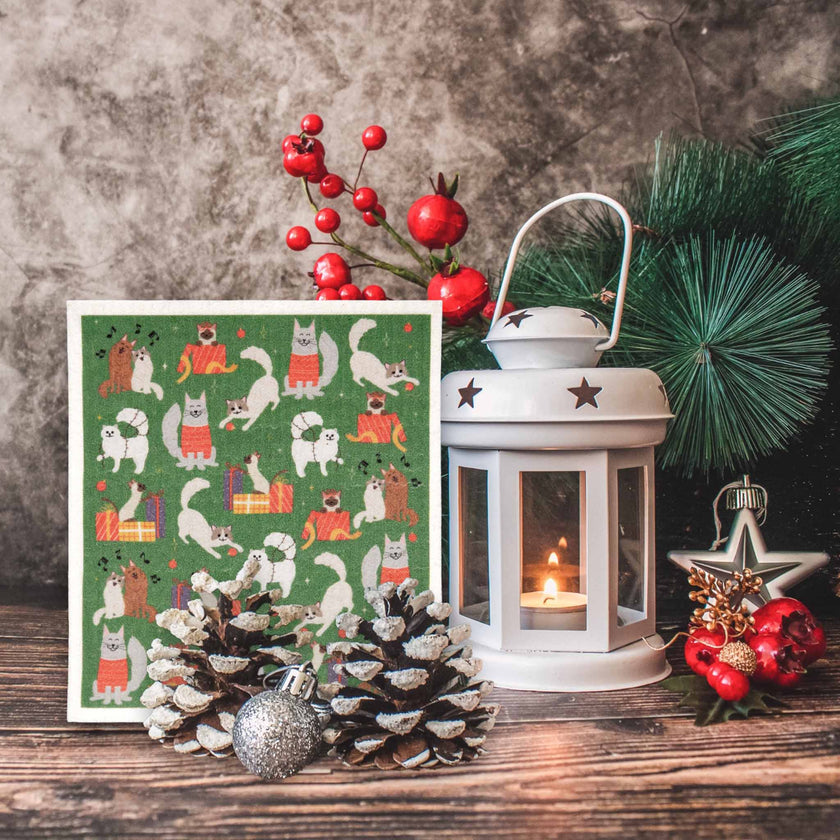 Swedish Cats Pupper Towel Swedish Dishcloth Assorted- Each