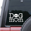 Dog Mom White Car Window Sticker Decal