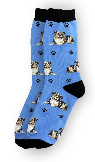 Australian Shepherd Dog Socks-Unisex