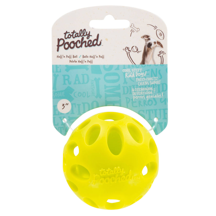 Totally Pooched Huff 'n Puff Ball, Large, 3.1