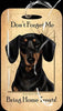 Travel in Style with Our Dachshund Black SH Luggage Tag