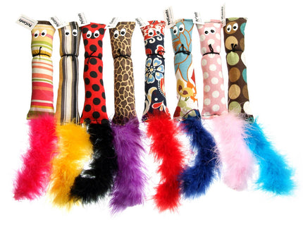 Cat Toy Catnip-Filled Squirrels Cat Toy with Feather Tail Toy
