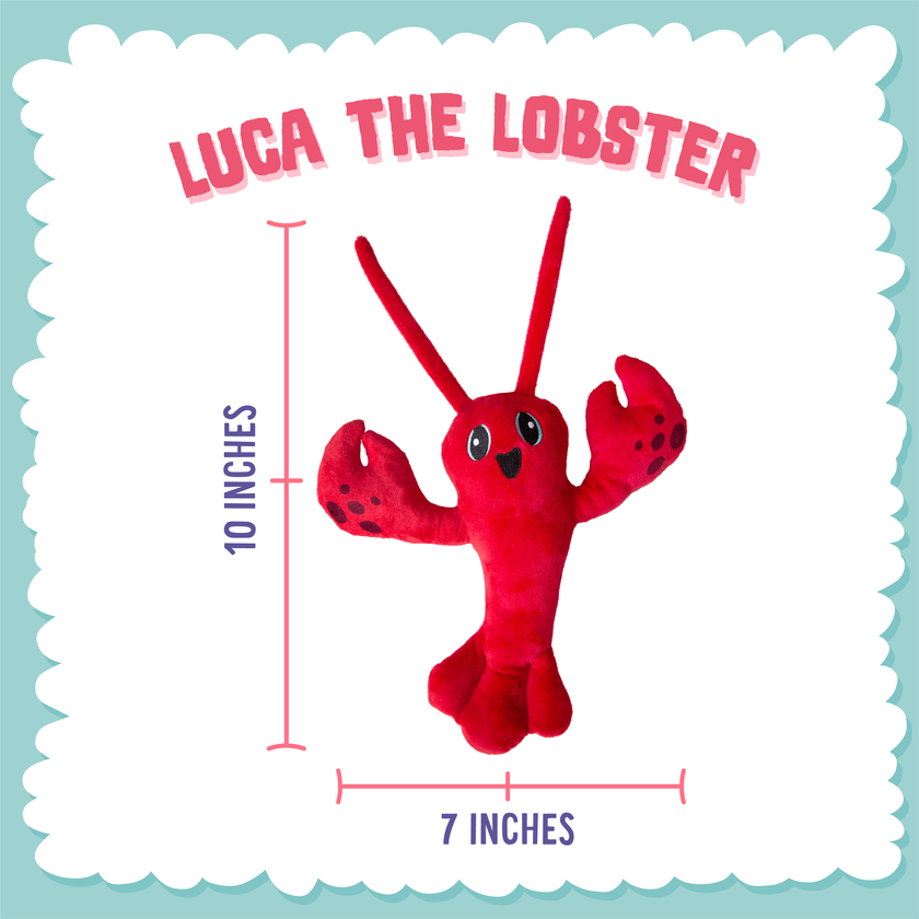 Dog Toy Red Lobster Luca the Lobster Plush Toy