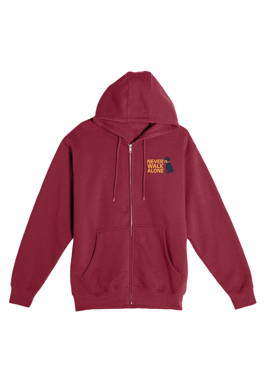 Never Walk Alone Unisex Zip Hoodie