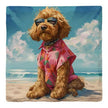 Golden Doodle Beach Dog | Drink Coaster
