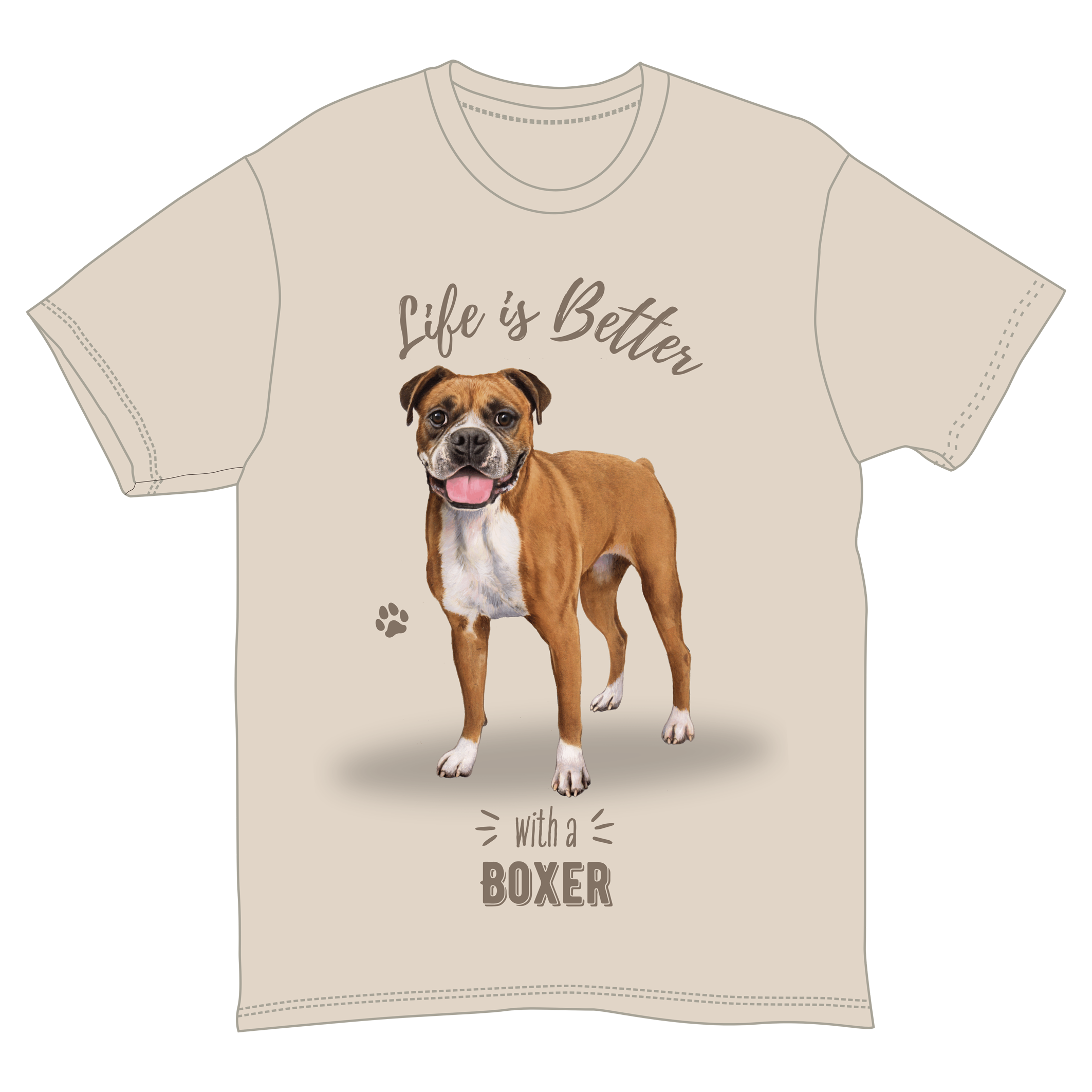 Boxer Dog Tee Shirt Unisex