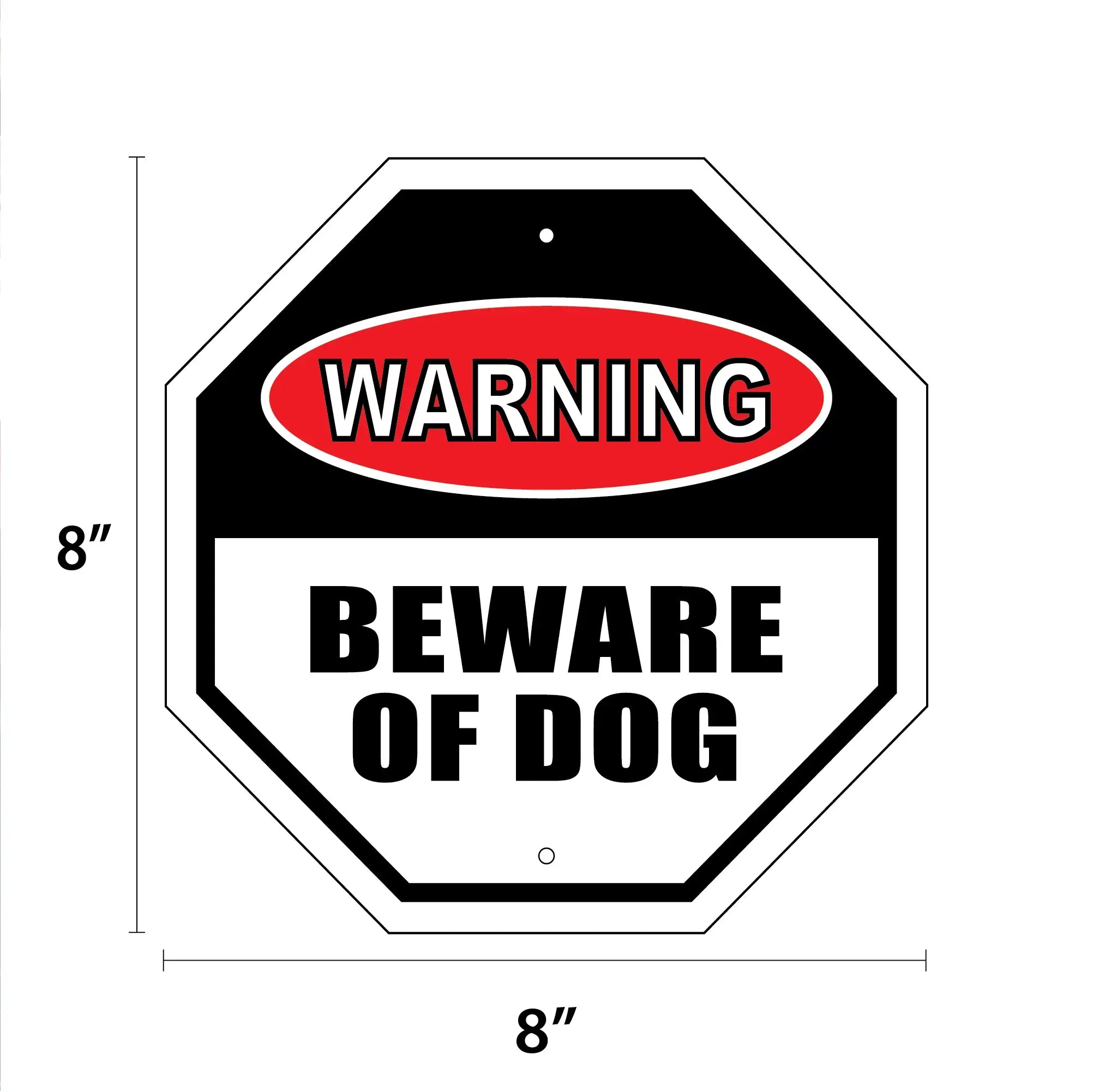 Warning - Beware of Dog Garden Sign