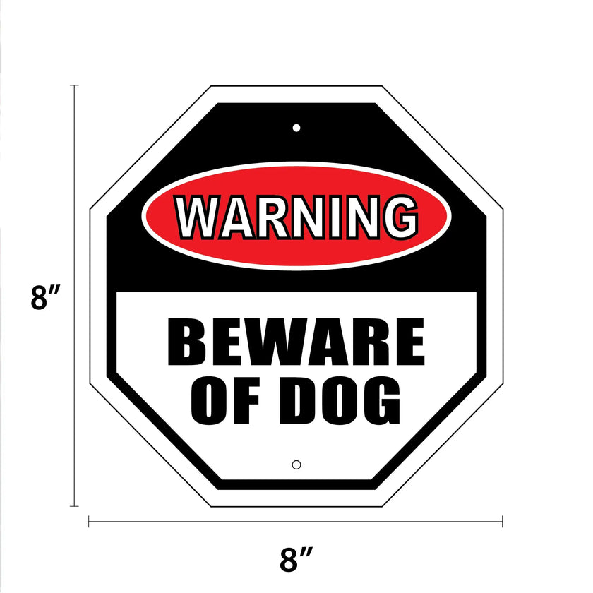 Warning - Beware of Dog Garden Sign