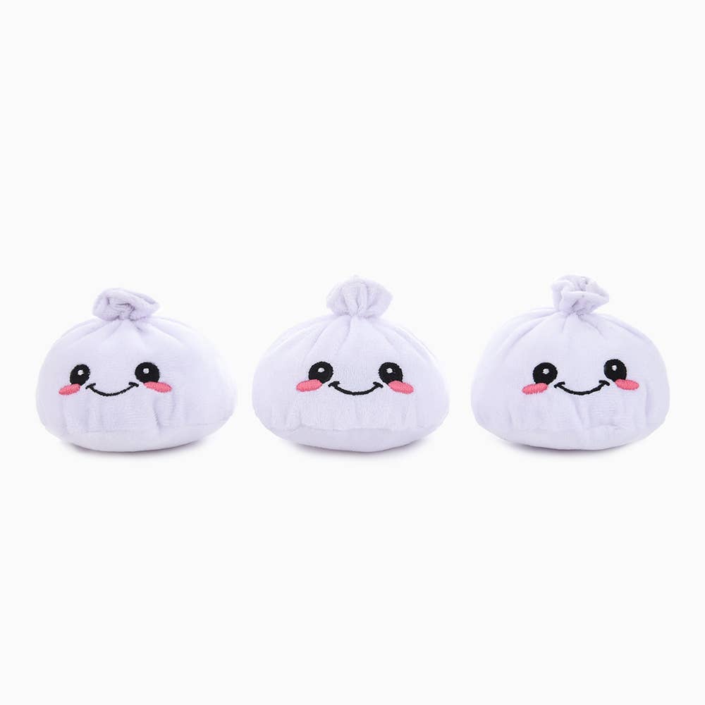 Dog Toy Dumpling Soup Food Party Interactive Plush Toy Set