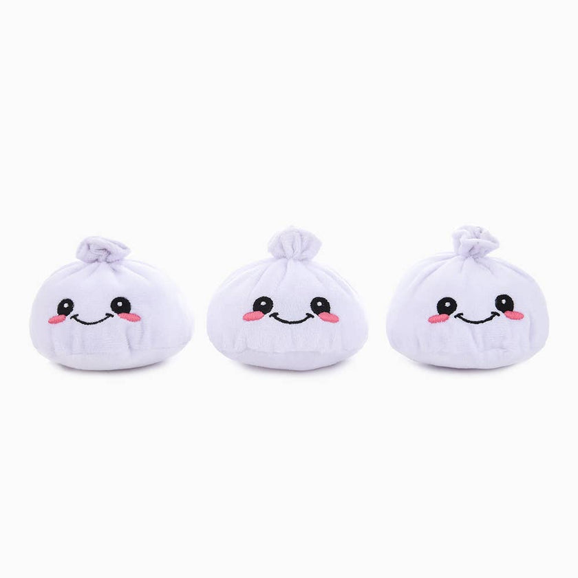 Dog Toy Dumpling Soup Food Party Interactive Plush Toy Set