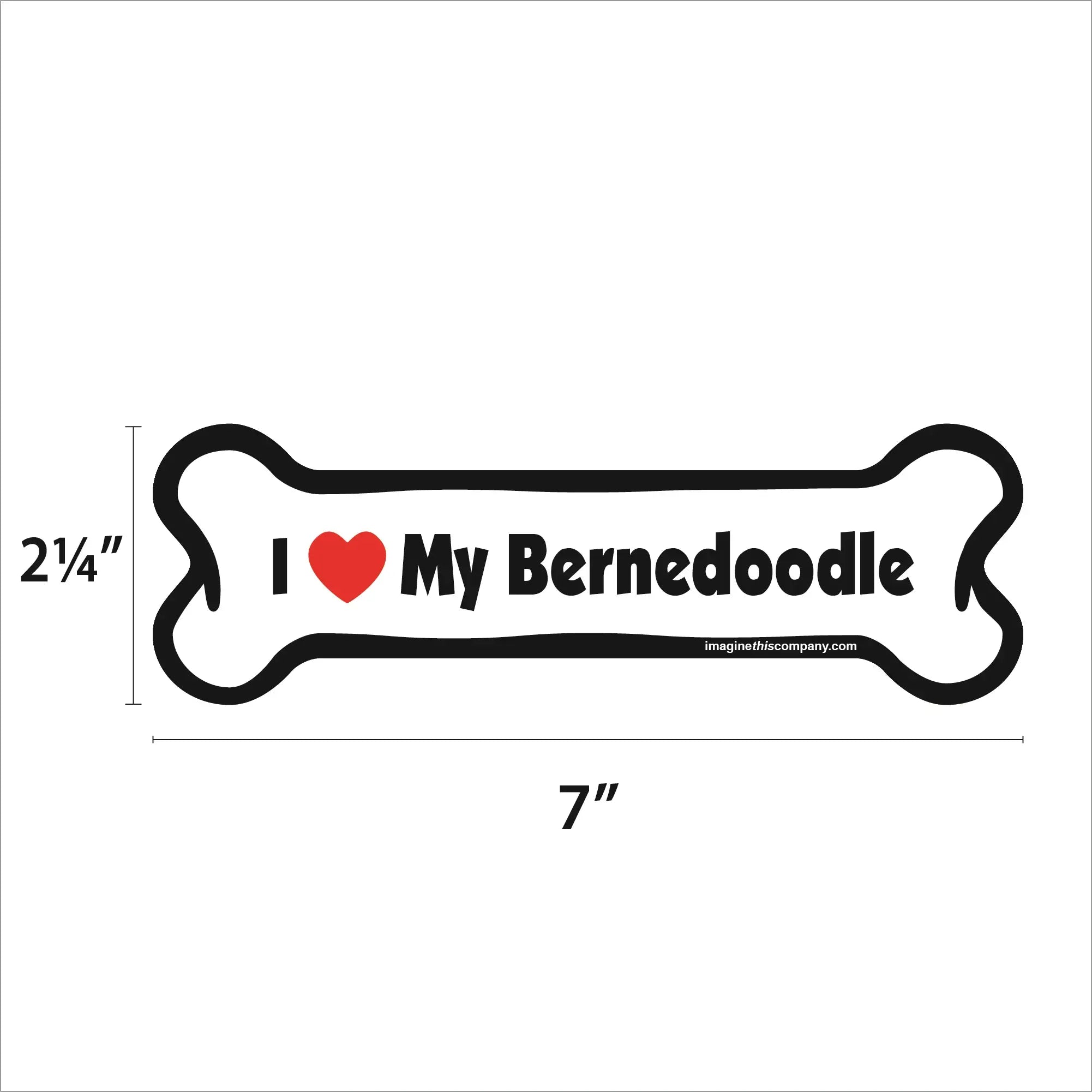Bernedoodle Bone Magnet