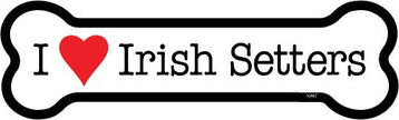 Irish Setter I (heart) Irish Setters Bone Shaped Magnet