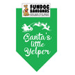 Santa's Little Yelper Cotton Bandana