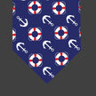 Nautical Lifesavers & Anchors Dog Bandana