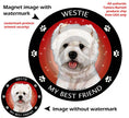 Westie My Best Friend Circular Magnet