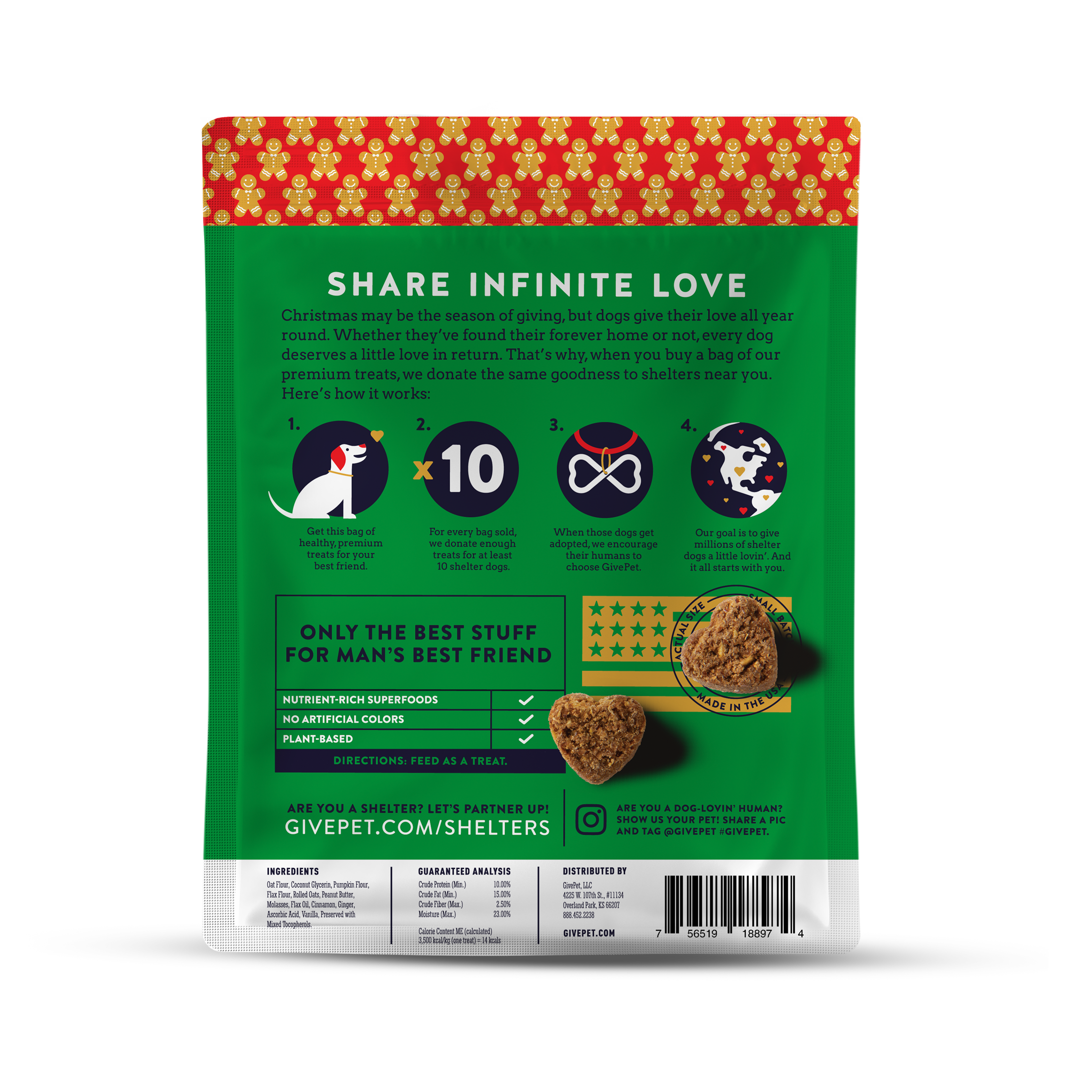 Gingerbone House Premium Dog Treats