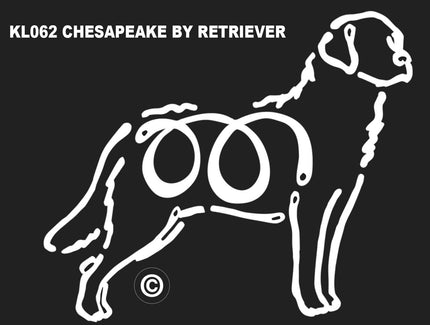 Chesapeake Bay Retriever K-line Window Tattoo