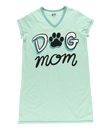 PJ Nightgown Dog Mom V-Neck Nightshirt