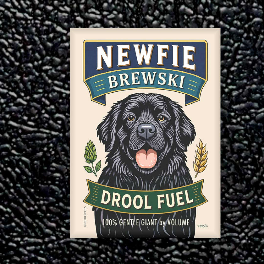 Newfoundland Dog Refrigerator Magnet