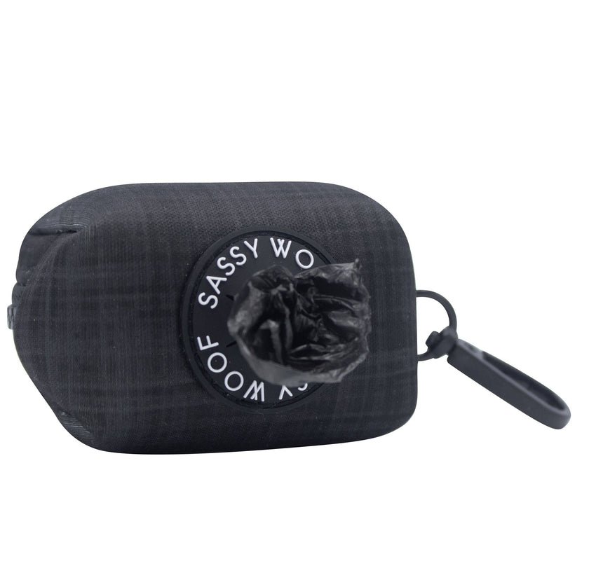 Dog Waste Bag Holder Baby Got Black With Clasp