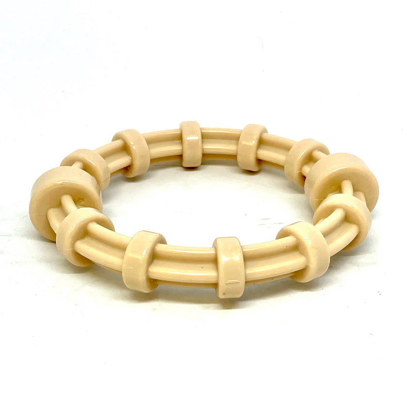 Dog Toy SP Honey Bone Chicken Flavored Teething Dog Toy Ring for Aggressive Chew
