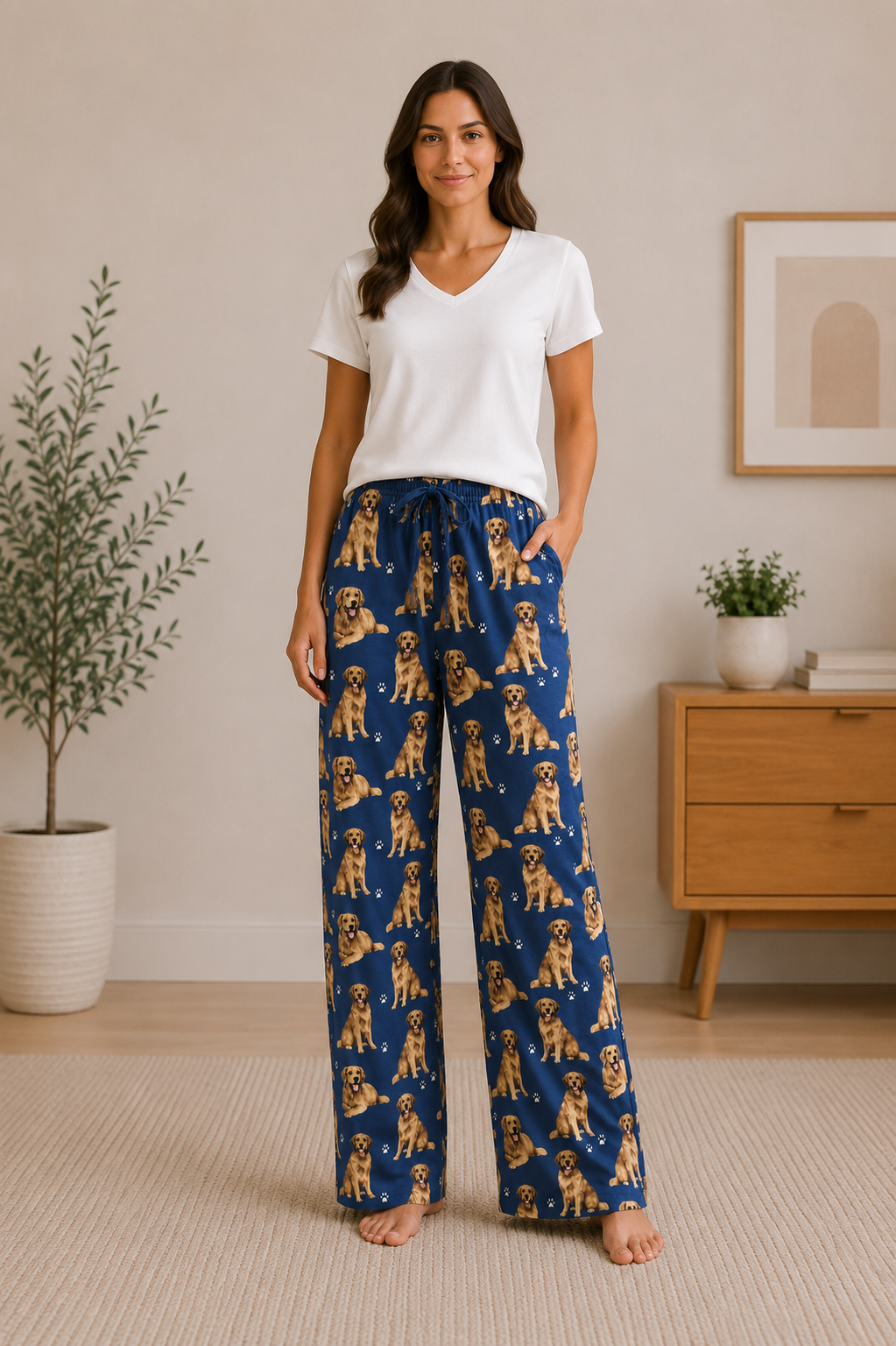 Golden Retriever Pajama Bottoms Pet Lover Pajama Pants