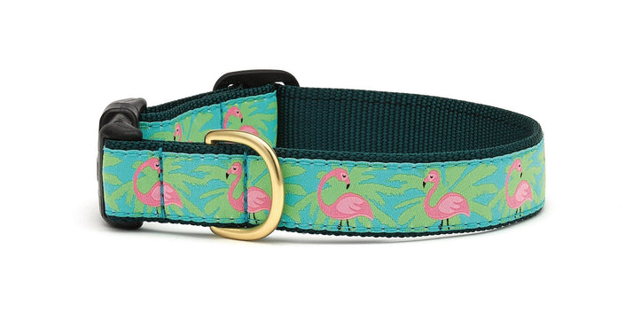 Flamingo Extra Wide Dog Collar