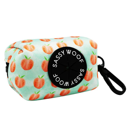 Dog Waste Bag Holder Peach Please With Clasp