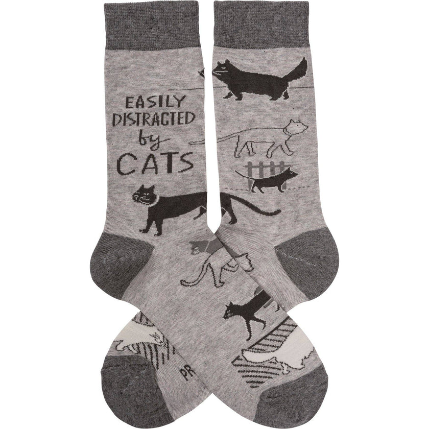 Easily Distracted By Cats Socks