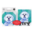 Bichon Frise Absorbent Stone Coaster 1-pack with Easel