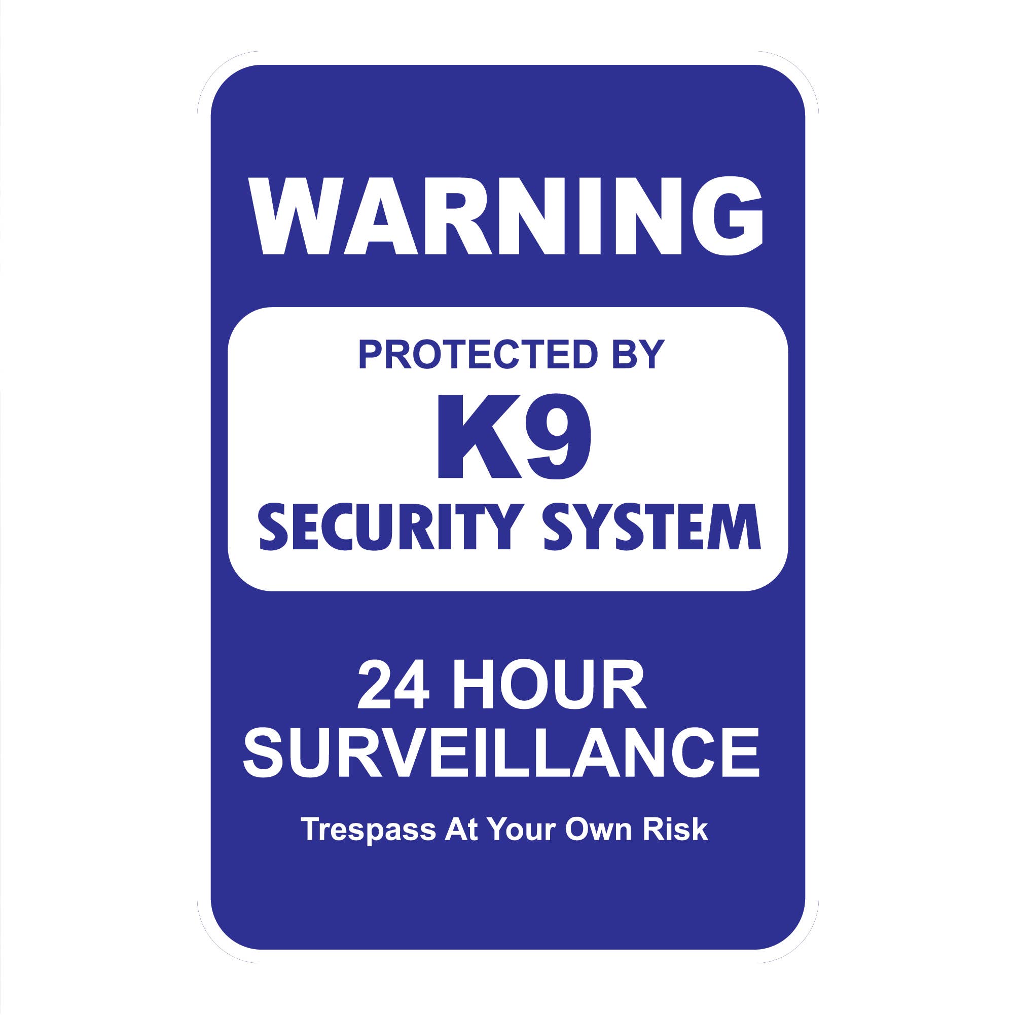 K9 Security System Mini Garden Sign